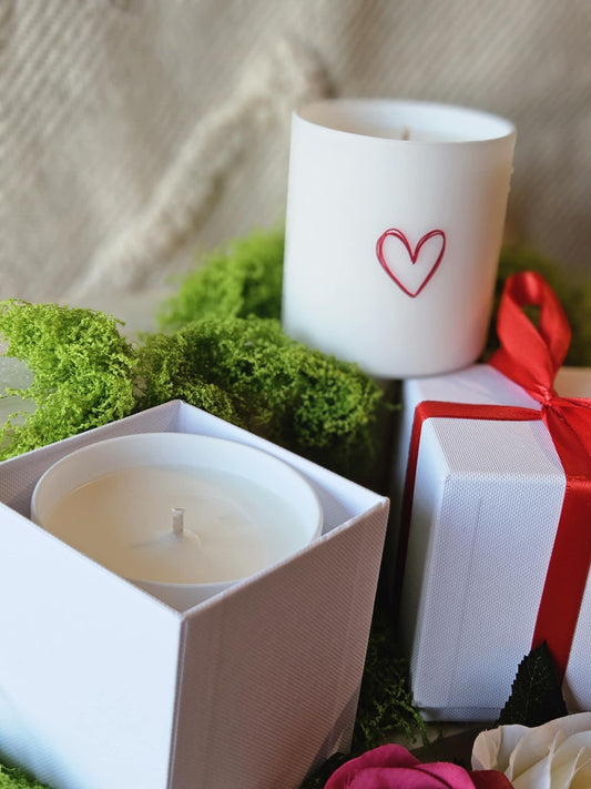 SAINT VALENTIN bougie individuelle luxe