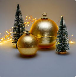 Boules Antique patinée - Collection de Noël 2026